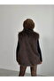 Faux Fur Women's Vest – Soft Textured - Black |   Vmf2038 - 5