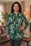 Plus Size Mother's Viscose Button-Up Shirt