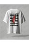 Palestine Design Oversize Unisex T-Shirt with Kefiye Pattern Streetwear Print