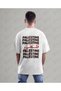 Palestine Design Oversize Unisex T-Shirt with Kefiye Pattern Streetwear Print - 3