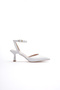 Women's White Patent Leather Heeled Shoes Tr03Ms02B - 3