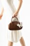 Women's Cat Figure Charm Hand Shoulder Bag - 8