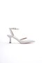 Women's White Patent Leather Heeled Shoes Tr03Ms02B - 8
