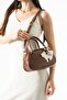 Women's Cat Figure Charm Hand Shoulder Bag - 4