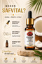 Coconut Oil 20 ml Natural Herbal Care Oil Moisturizing Premium Care Oil for Skin and Hair - 7
