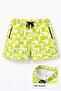 Swim Shorts with Zipper Pockets and Mesh Lining, Quick Dry Premium - Neon Green - 2