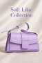Lilac Shoulder Bag Set of 2 with Wallet Gift for Daily Use Women's Bag