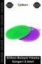 Special Production Flexible and Durable Kitchen Cleaning Utensils Hygienic Silicone Dishwashing Sponge 2 Pieces - 3