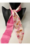 Patterned Thin Scarf, Ribbon (6X85 cm) - 4
