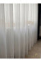 Premium Striped Tulle Curtain 1/3 Pleated, Sturdy, Wrinkle-Free Fabric, Does Not Need Ironing - 3
