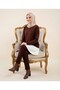 Hijab 2-Piece Set Black-Ecru Quality Crepe Inner Layer Saver Lengthening Skirt Lycra Slit Half Shirt - 6