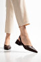 Women's Aci Brown Matte Leather New Season Low Heel Shoes - 4