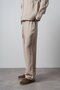 Men's R Embroidered Muslin Baggy Trousers Beige - 3