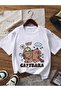 3-Piece Printed T-Shirt Set - 100% Cotton Cute Capybara Patterned T-Shirt Mother and Child (3 Pieces) - 4