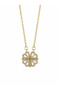 Gold Color Clover Heart Stone Necklace Women 316L Steel Gift - 2