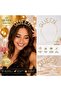 Queen Stone Crown Gold – Bachelorette & Birthday Party Crown - 4