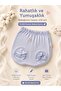 Baby Boy Normal Waist Elastic Cotton Baby Pants Blue Color - 3