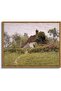 Large Canvas Wall Art 30x40 cm with Outer Frame Vintage Landscape Painting
