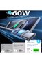 USB C Cable 1M, 60W Type C Cable Fasting Charging Compatible for iPhone 15 Pro Max,16 PRO MAX iPad/Air, MacBook Pro/Air, Samsung Galaxy S25 Ultra/24 S23, Huawei P70, Xiaomi - 3