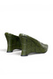 Women's Slippers Green Pointed Toe Wedge Heel New Season D4317 - 8