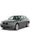 Bmw-7-E66-Marjinal-Long(2003-2009)Compatible Colored Edge-Silicone Heel Pad Velur Carpet Mat - 7