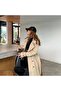 Women's Belted and Buttoned Lined Sports High Quality Trench Coat - 2
