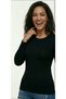 Women's Long Sleeve 100% Cotton Elastane Slim Fit Badi - 2
