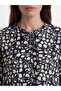Original Tie-Neck Floral Blouse - 3