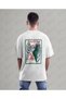 Palestine Design Oversize Unisex T-Shirt with Kefiye Pattern Streetwear Print - 3