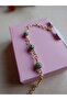 Mini Evil Eye Beaded Zircon Stone Steel Women's Bracelet - 7