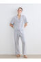 Vizyon New Season Shirt Collar Patterned Women's Pajama Set