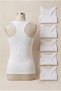 5-Pack Women's Tank Tops 90% Cotton |   White Sports Athlete Breathable Comfortable Underwear - 413A