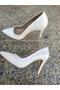 White Outer Material Skin Leather Very Comfortable and Elegant Women's Sitiletto Shoes - 2