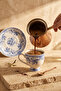 Lâl 2-Person Porcelain Turkish Coffee Cup Set Blue – 90 ml - 4