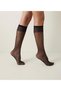 3-Piece Women's Black Color (500) Matte Thin Knee-Length 20 Denier Pantyhose Socks