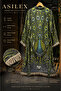 3 Layers 100% Cotton Jacquard Peacock Patterned Kimono, Premium Oversized Women's Kimono, Breathable Fabric, Beach and Daily Use - 2