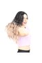 Su Daası Long Non-Permeable Fiber Sen Wig / Black / Ashy Baby Yellow Ombre