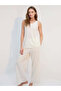 Viscose Sequin Detailed Dressing Gown Bustier Pants Pajama Set 3 Piece Set Bjm-1740 - 2