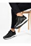 Men's Genuine Leather Black Orthopedic Sole Casual Shoes - 2