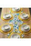 American Service, New Season 6-Piece Yellow Color Supla and Runner Cover Lemon Flower Set - 2