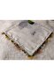 Brand Handcrafted Needle Embroidered Writing 100% Cotton Muslin – 4 Sides Embroidered Elegant Headscarf 100X100 cm - 5