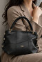 Black Stylishly Designed Large Volume Women's Shoulder and Crossbody Bag for Daily Use Model - 7