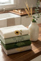 Nature Set of 4 100% Cotton Embroidered Kitchen Napkins and Drying Cloths - 40X60 cm - 3