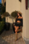 Fake Sleeve Strapless Crop Balloon Shorts Skirt Two-Piece Set - 4