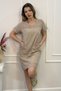 100% Organic Cotton Women's Dress with Embroidery Detail on Collar and Skirt - Authentic Dress - 3