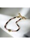 Orange Miyuki Bead Heart Adjustable Women's Bracelet Summer Jewelry - 2