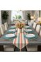 American Service, New Season 6-Piece Aqua Green Color Supla and Runner Cover Pastel Set
