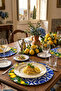 Motifli Lemon 4-Piece Plate Set – Sicily Themed - 30 Cm, 3 mm Mdf, Uv Printing, Table Presentation