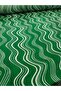 Fabric Green Patterned Viscose Dress Tunic Trousers T-Shirt Summer Wear - 6