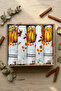 Pumpkin Set of 5 100% Cotton Fringed Pumpkin Patterned Kitchen Napkins and Drying Cloths - 40X60 cm